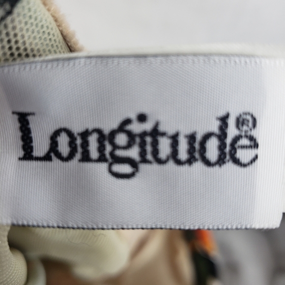 Longitude Floral Multicolored Halter One Piece Swimsuit Sz 12 - Picture 5 of 8